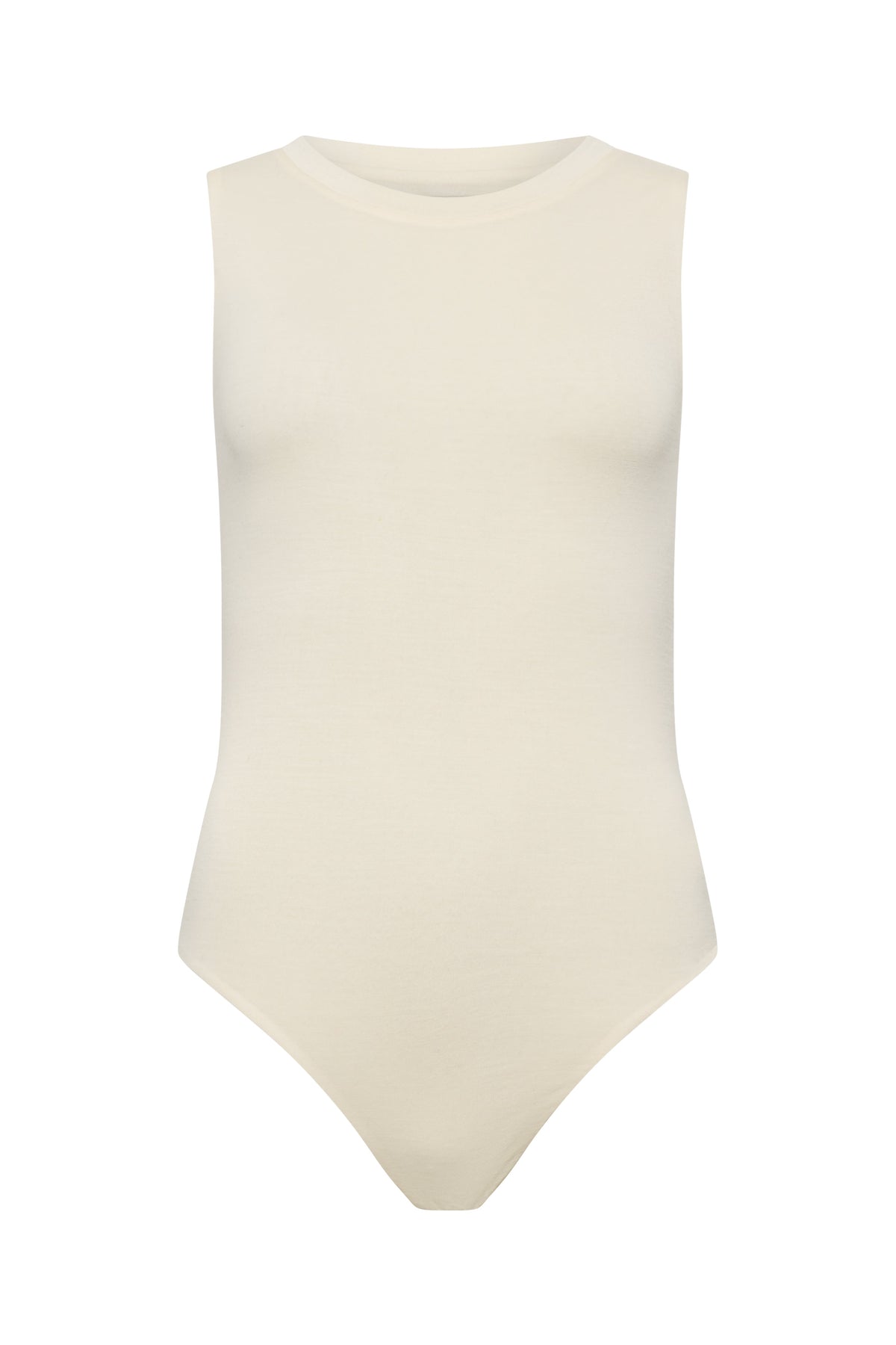 CLEO bodysuit hollowman, seamless bodice construction, A-frame, bright cream