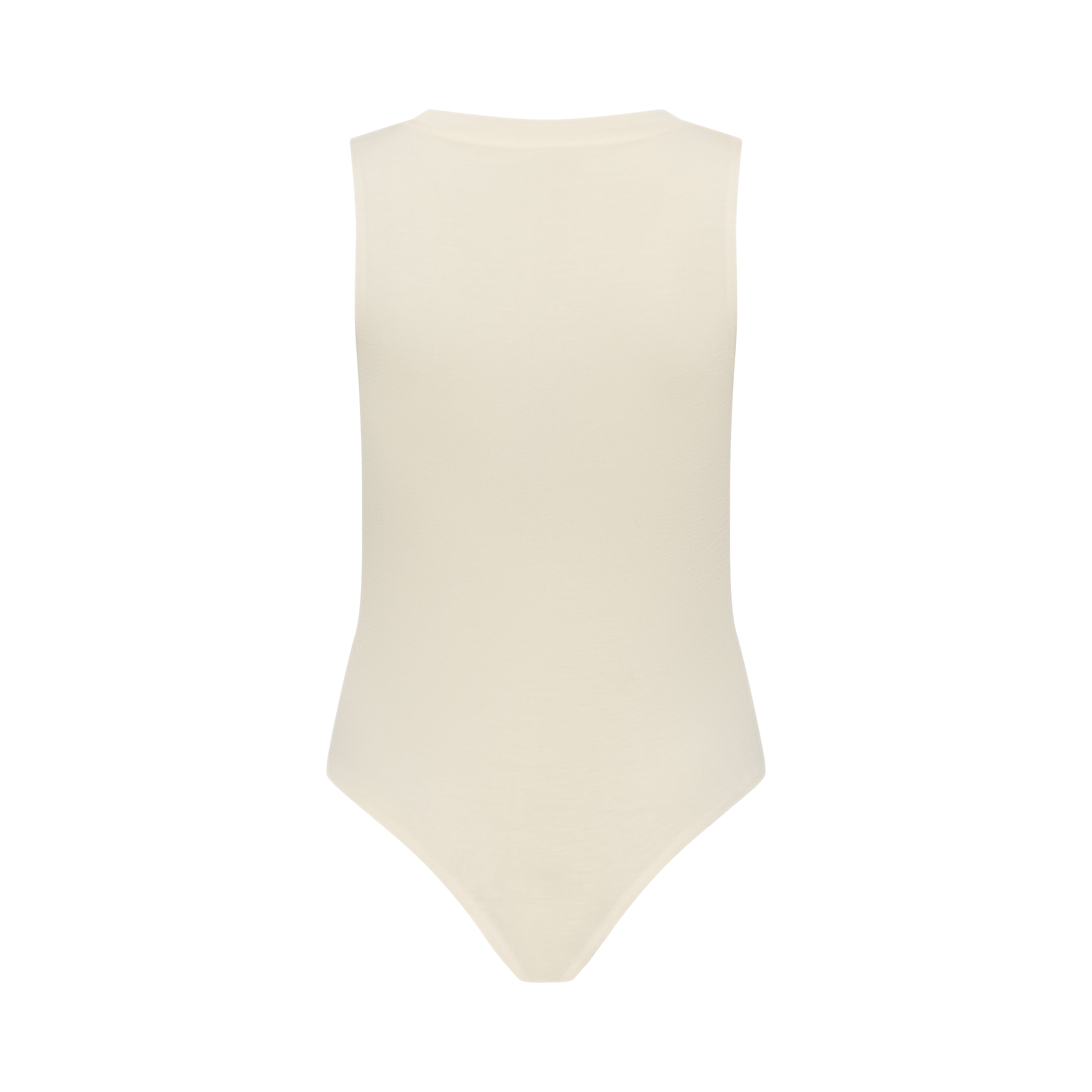CLEO bodysuit hollowman, back view, bright cream