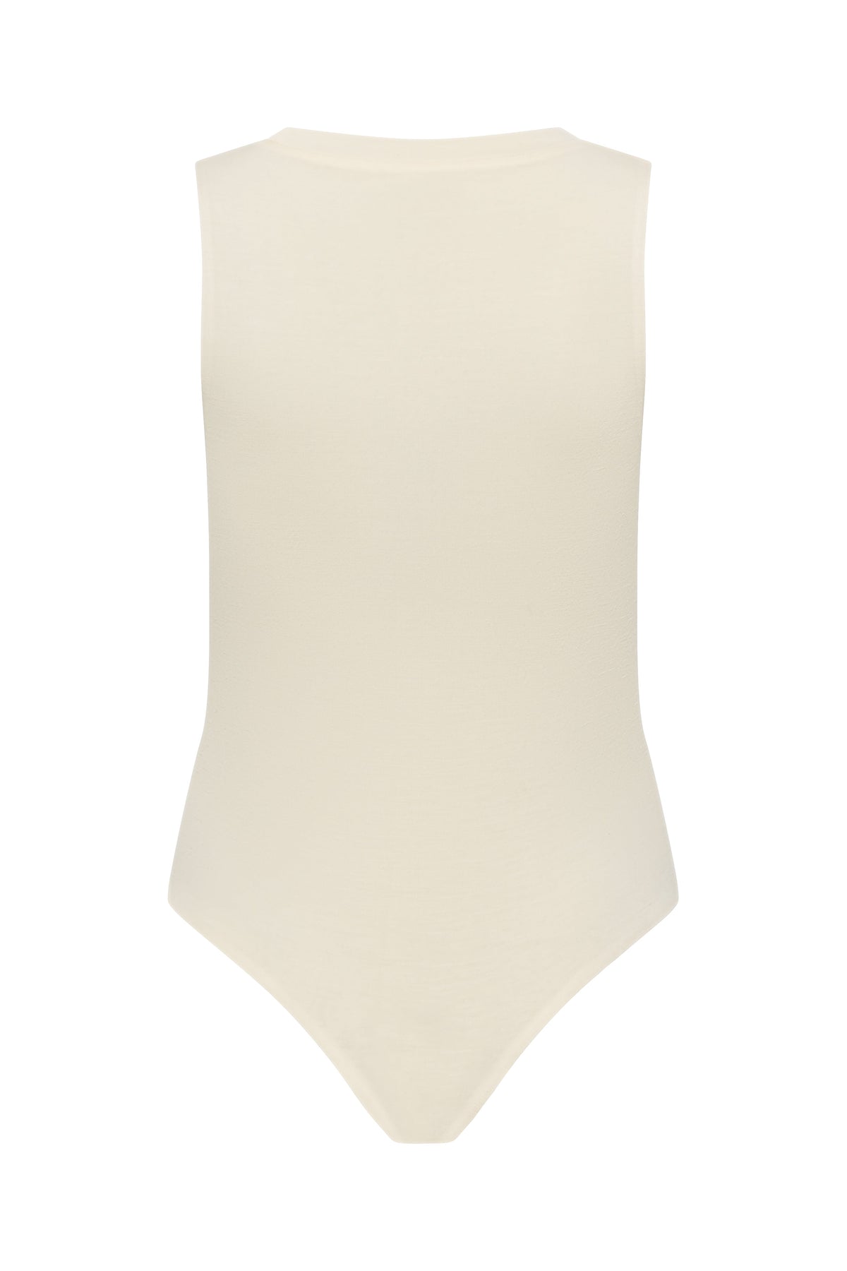 CLEO bodysuit hollowman, back view, bright cream