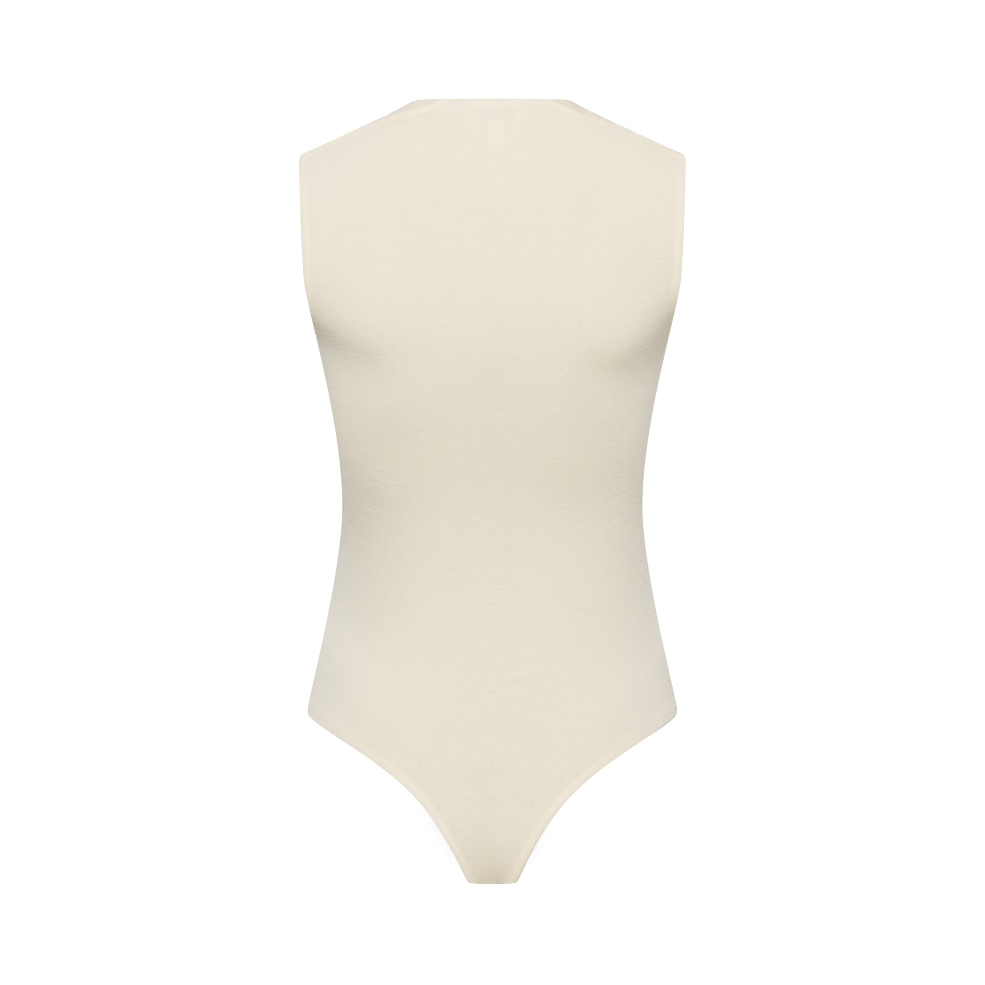 EMMI bodysuit hollowman, back view, bright cream