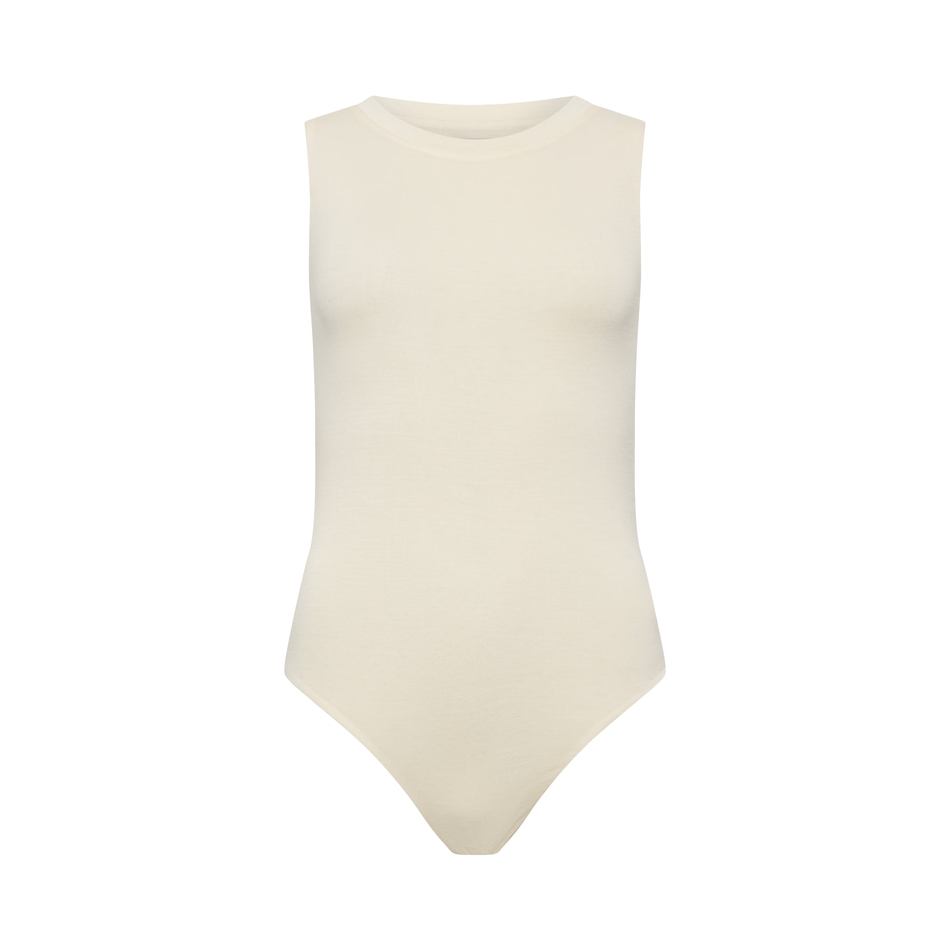 CLEO bodysuit hollowman, seamless bodice construction, A-frame, bright cream