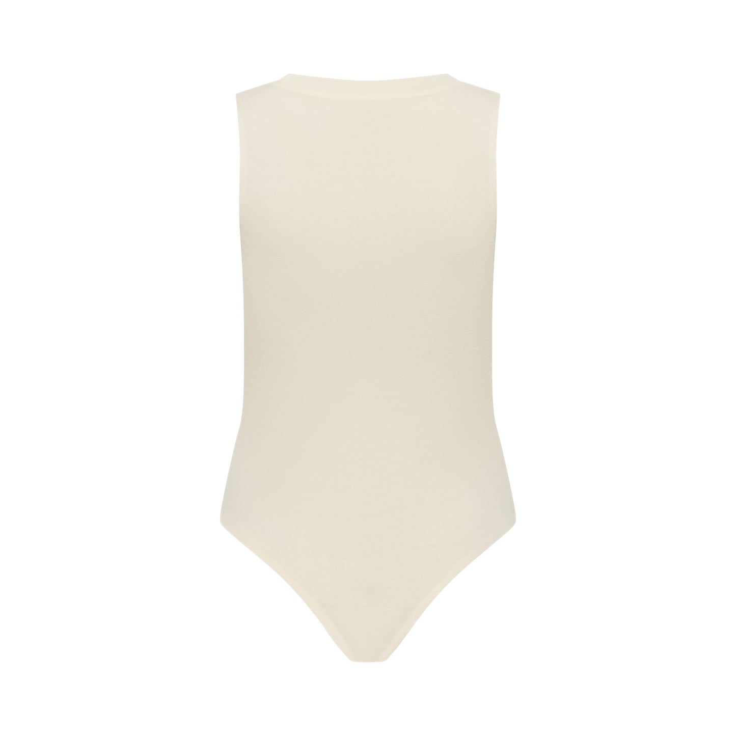 CLEO bodysuit hollowman, back view, bright cream