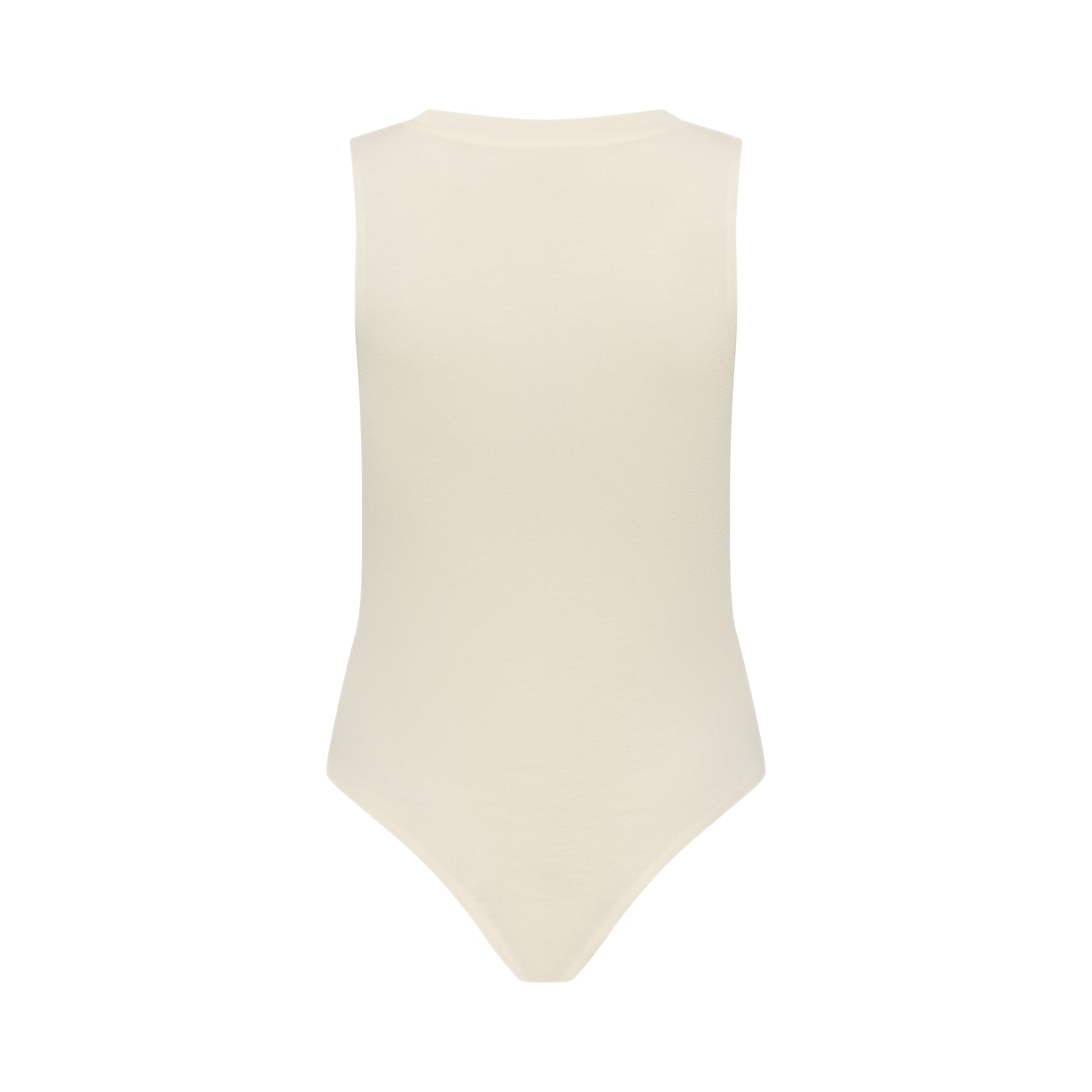CLEO bodysuit hollowman, back view, bright cream