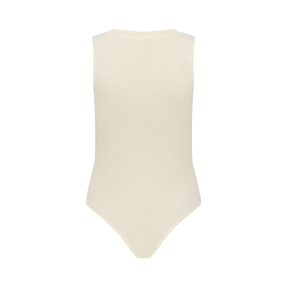 CLEO bodysuit hollowman, back view, bright cream