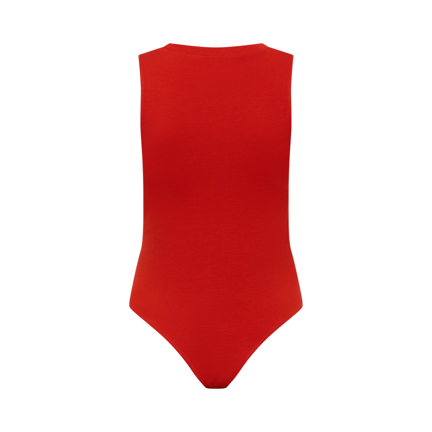 CLEO bodysuit hollowman, back view, burnt red