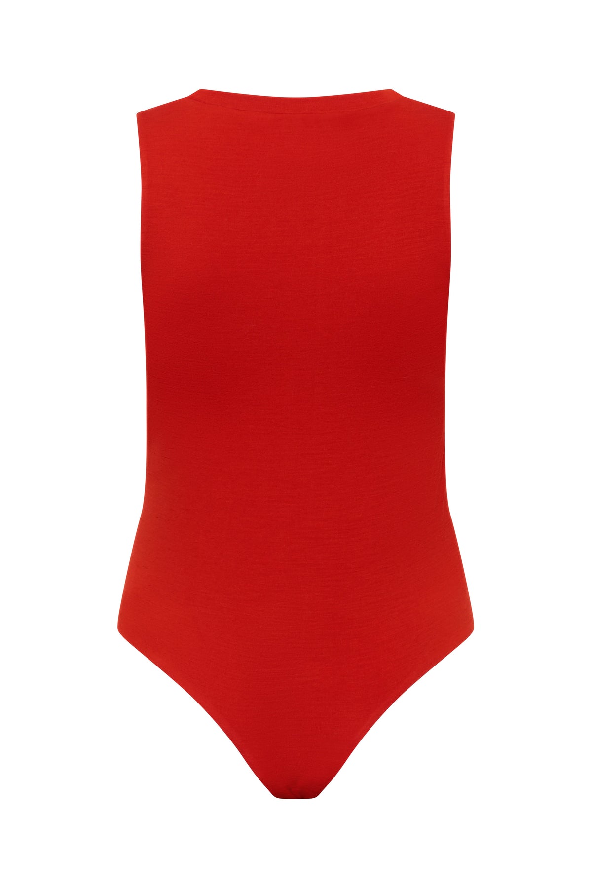 CLEO bodysuit hollowman, back view, burnt red
