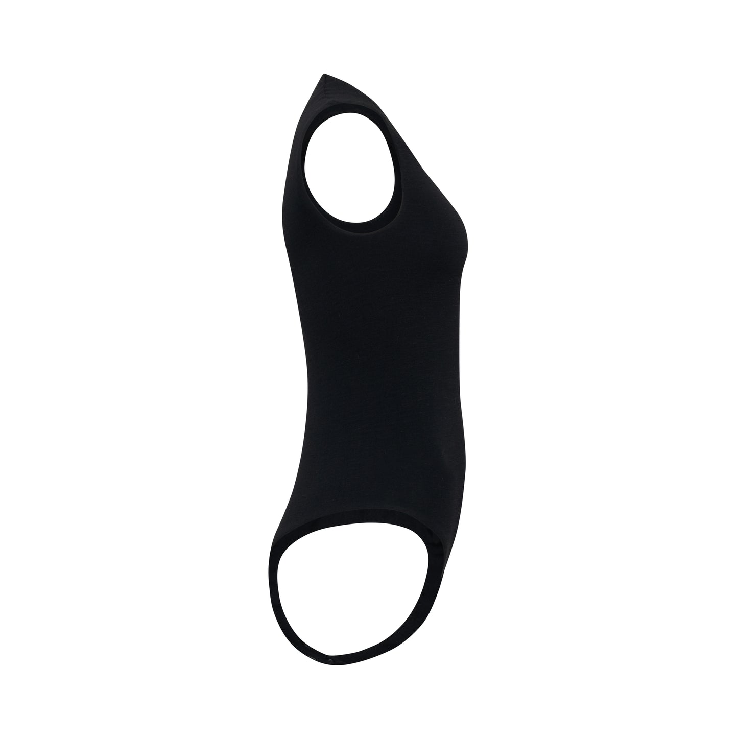 EMMI bodysuit hollowman, side view, black