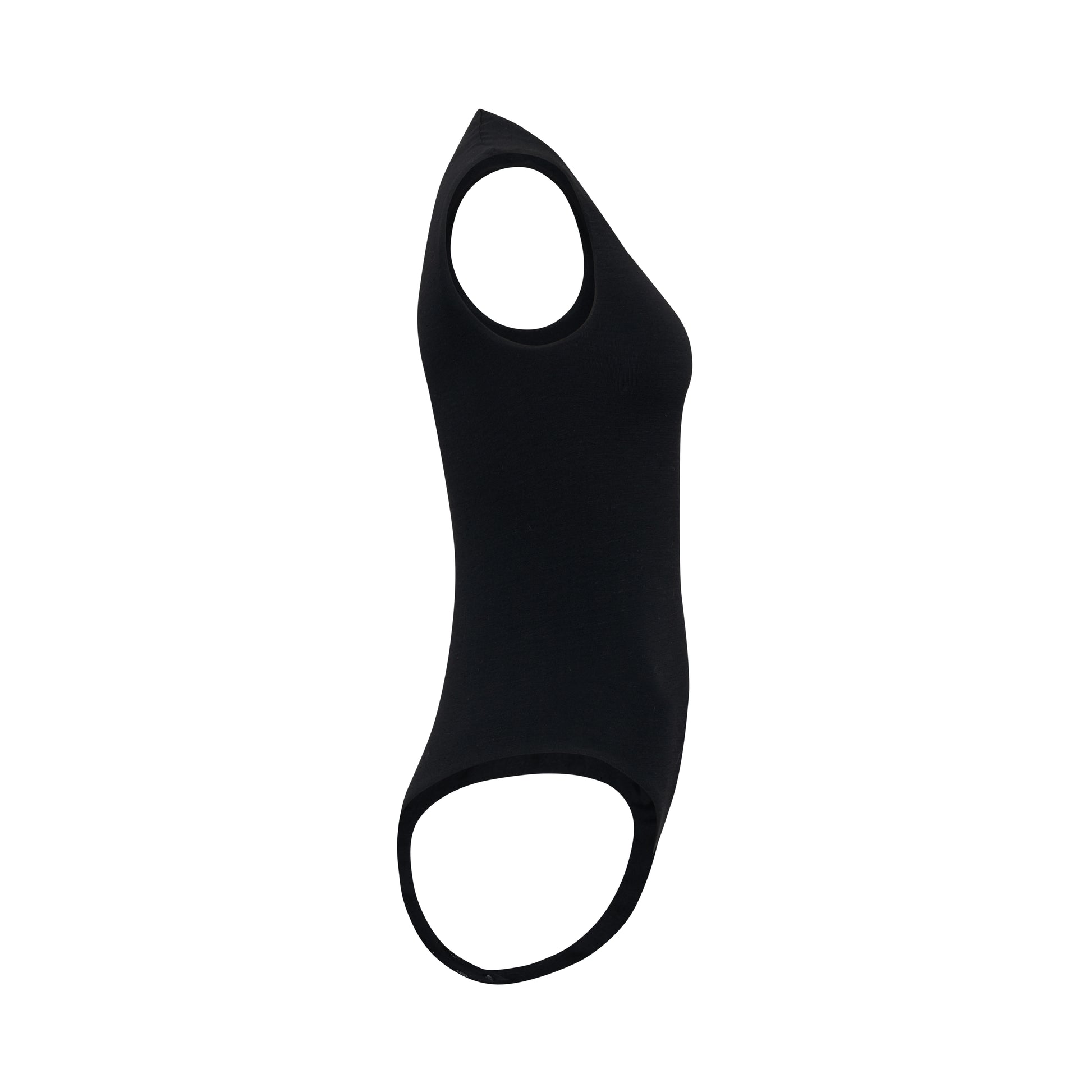 EMMI bodysuit hollowman, side view, black