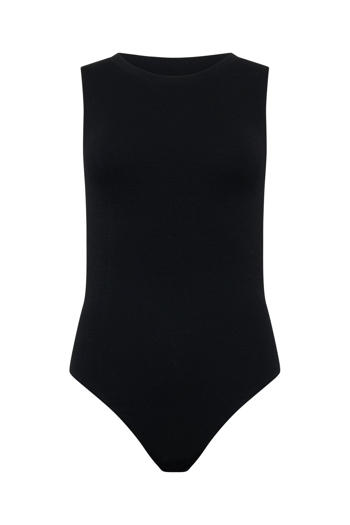 A-tank CLEO bodysuit hollowman, seamless bodice construction, black