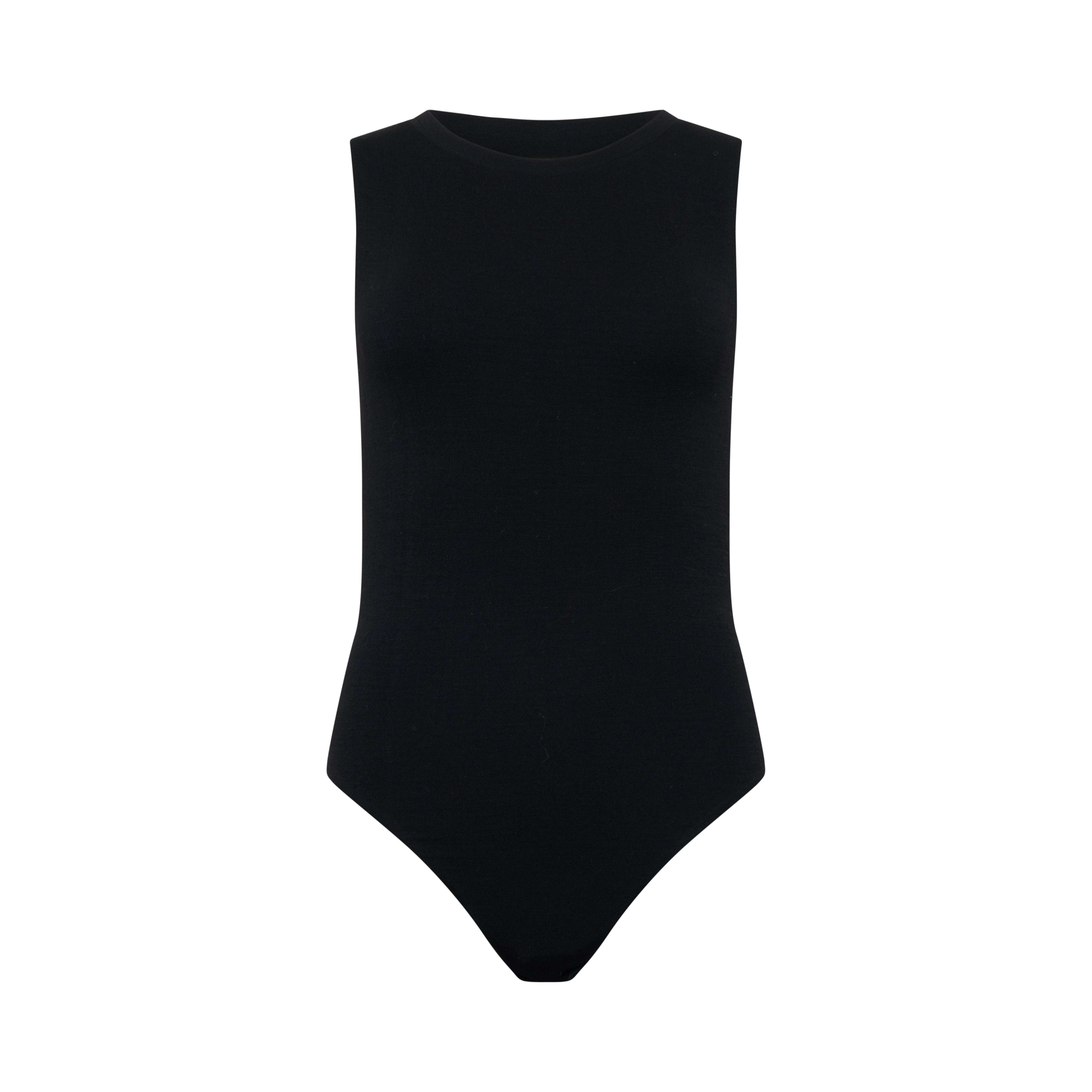 A-tank CLEO bodysuit hollowman, seamless bodice construction, black